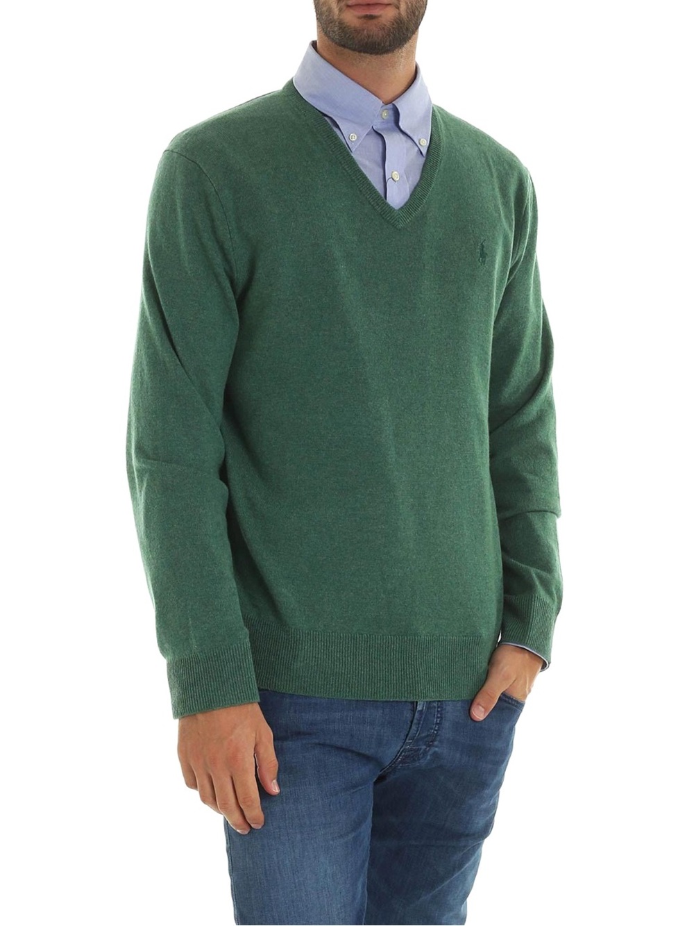 Polo Ralph Lauren 100% Lambswool V-Neck Sweater, size S
